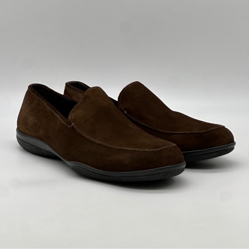 Prada Brown Suede Loafers. Size 10.5 - Picture 7 of 10